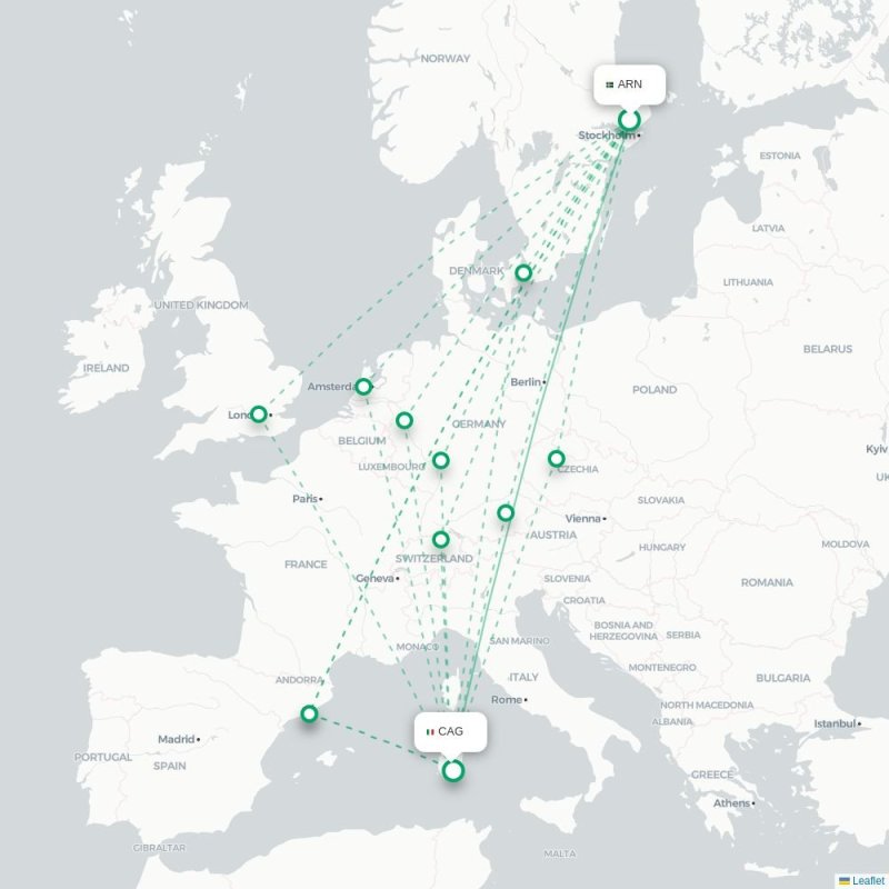 ARN - CAG route map