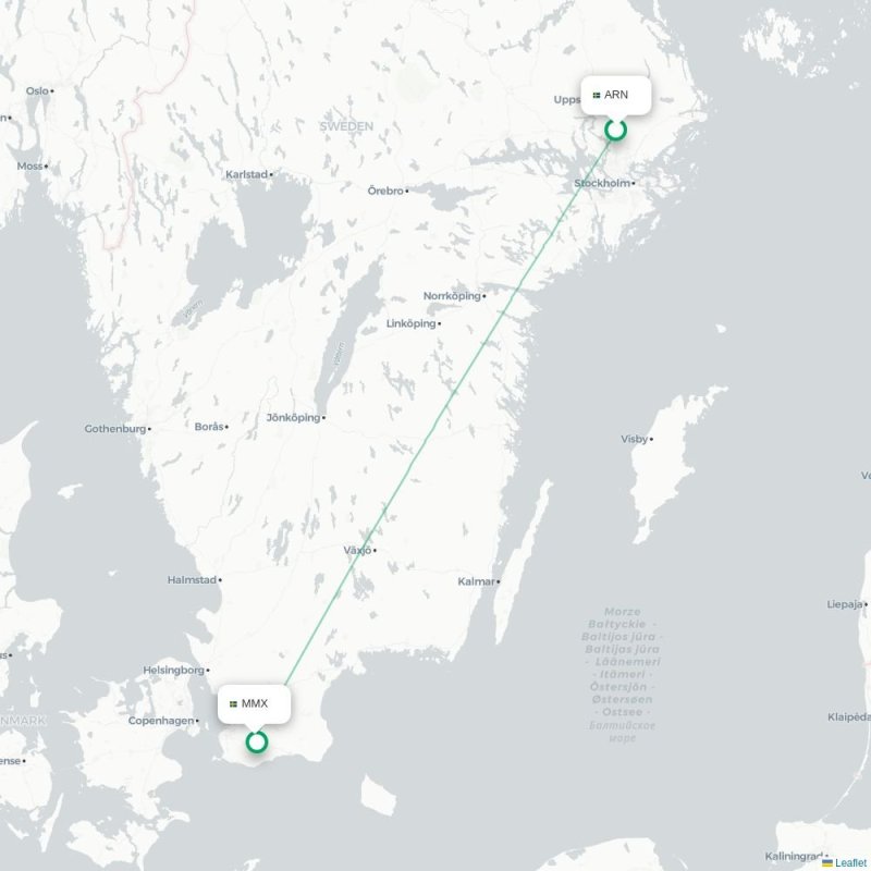 ARN - MMX route map