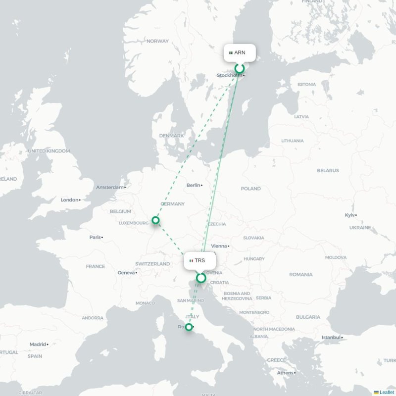 ARN - TRS route map
