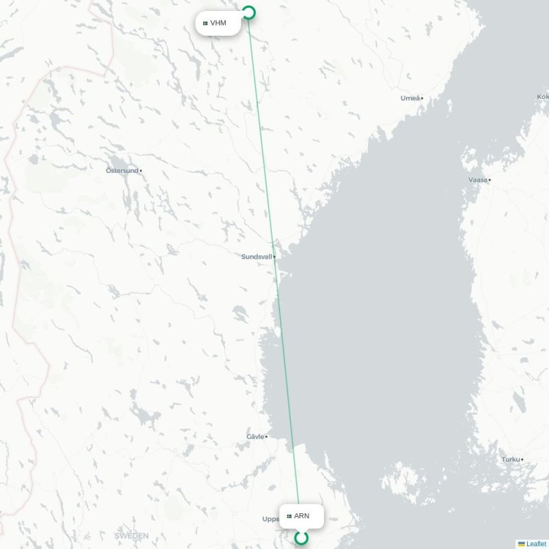 ARN - VHM route map