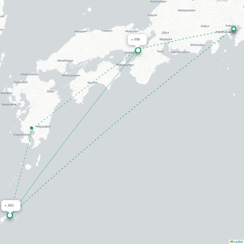 ASJ - ITM route map