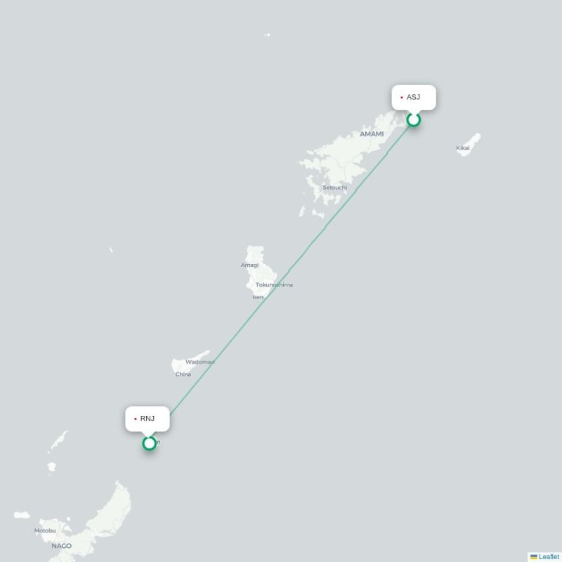 ASJ - RNJ route map
