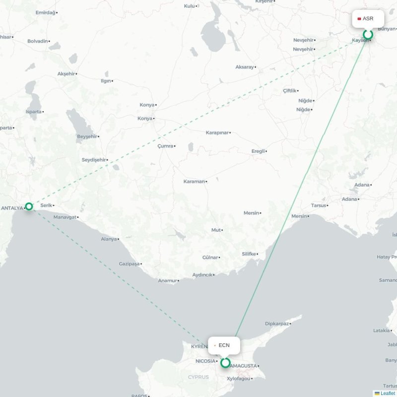 ASR - ECN route map