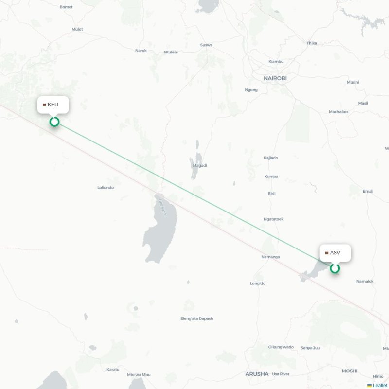 ASV - KEU route map