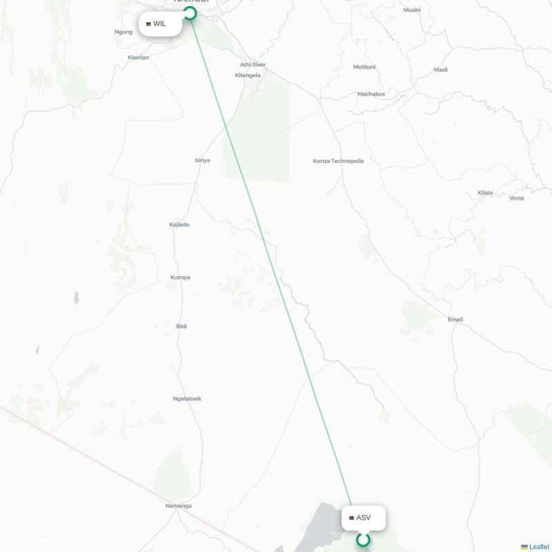 ASV - WIL route map