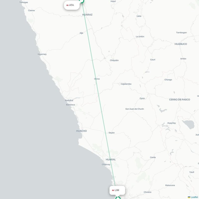 ATA - LIM route map