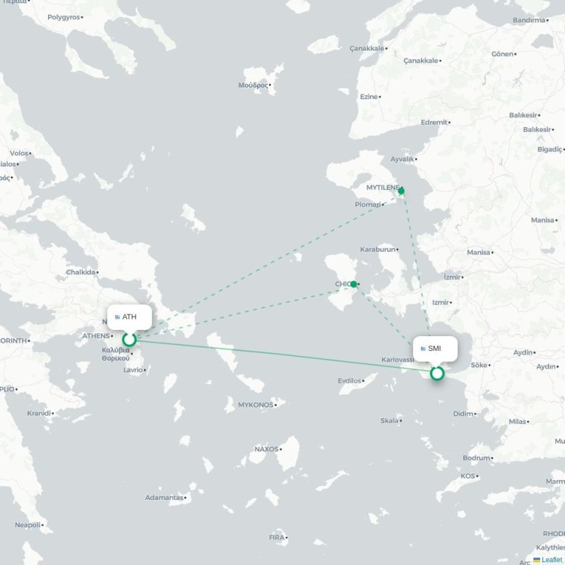 ATH - SMI route map