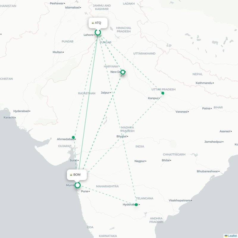 ATQ - BOM route map