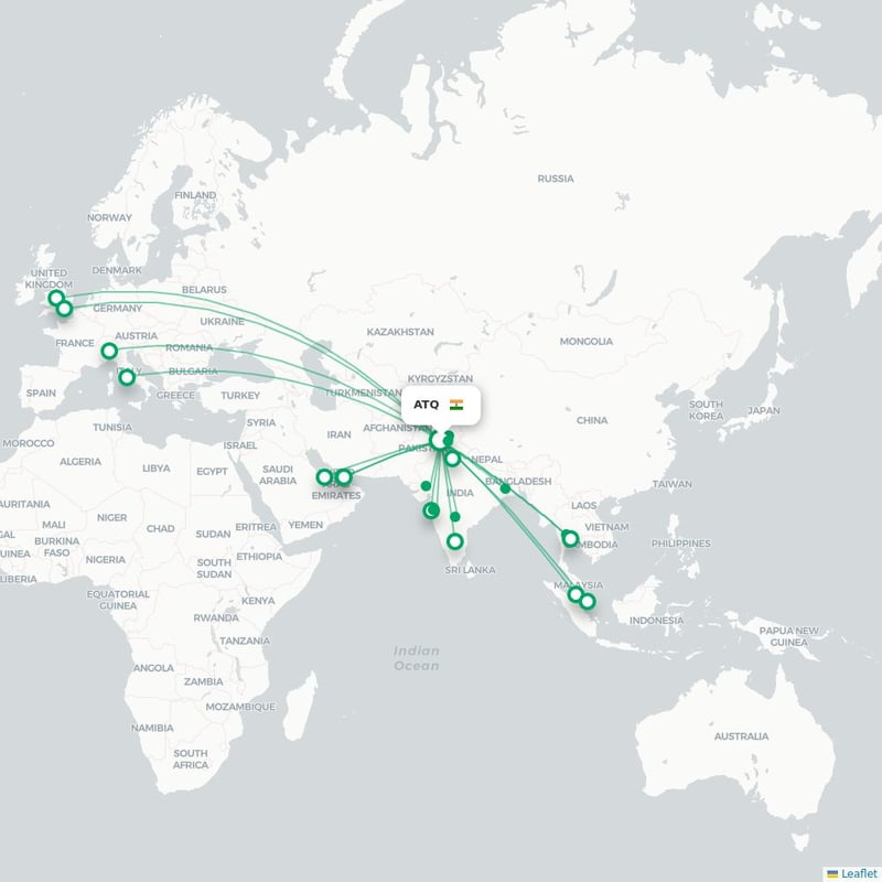 ATQ - TBS route map