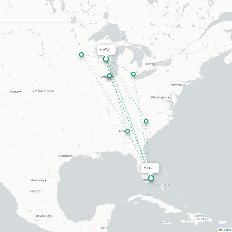 ATW - FLL route map