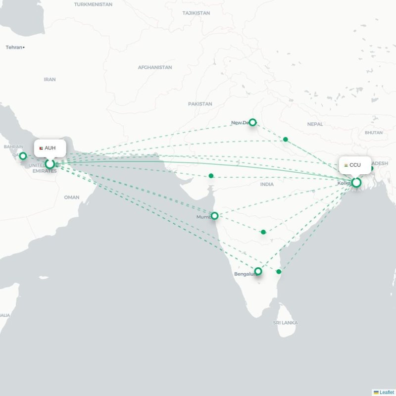 AUH - CCU route map