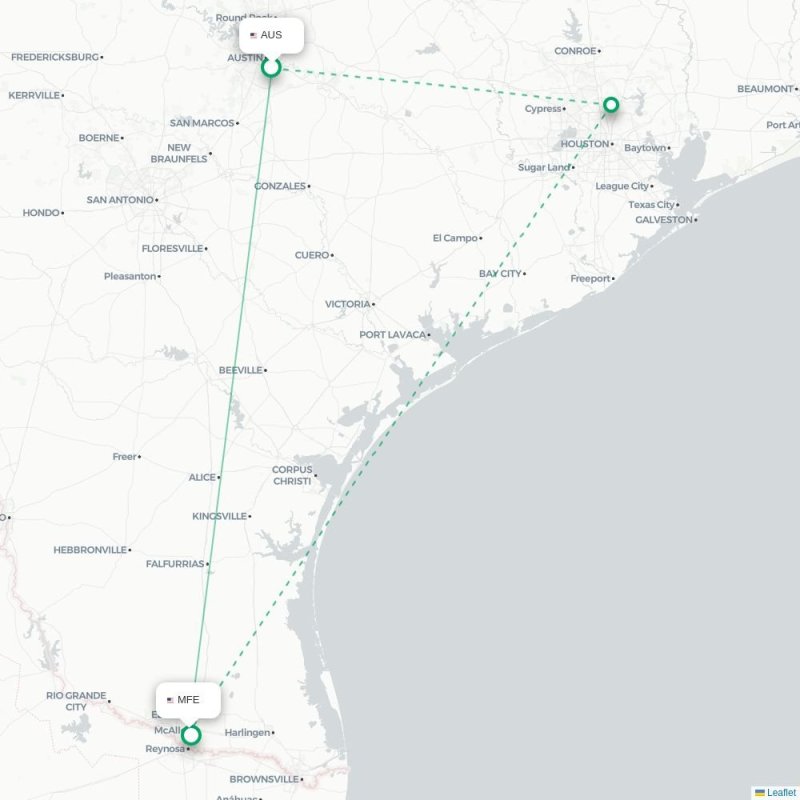AUS - MFE route map