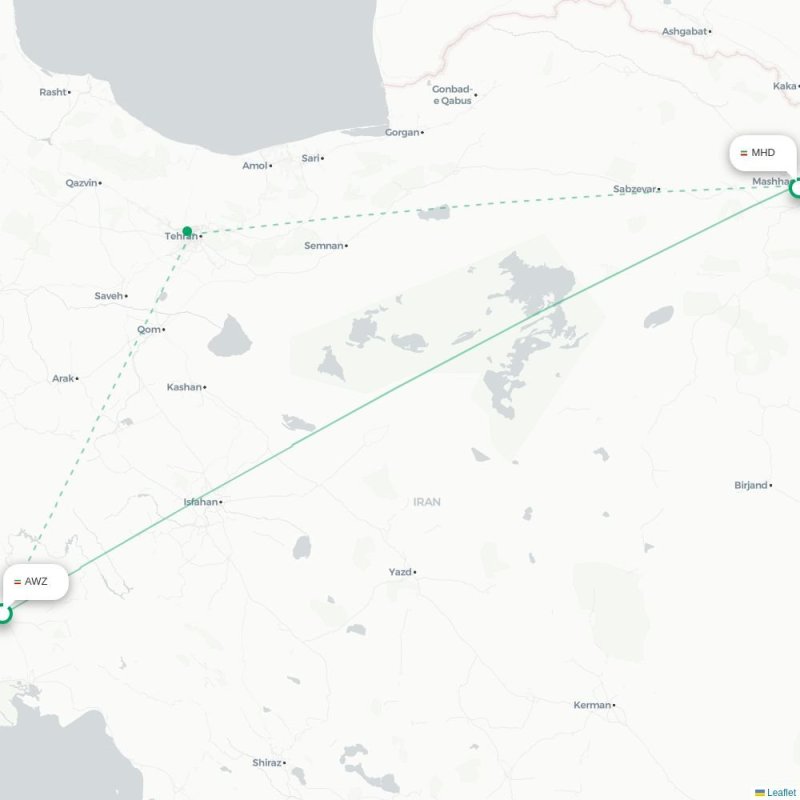 AWZ - MHD route map