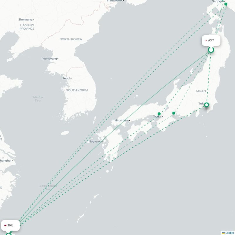 AXT - TPE route map