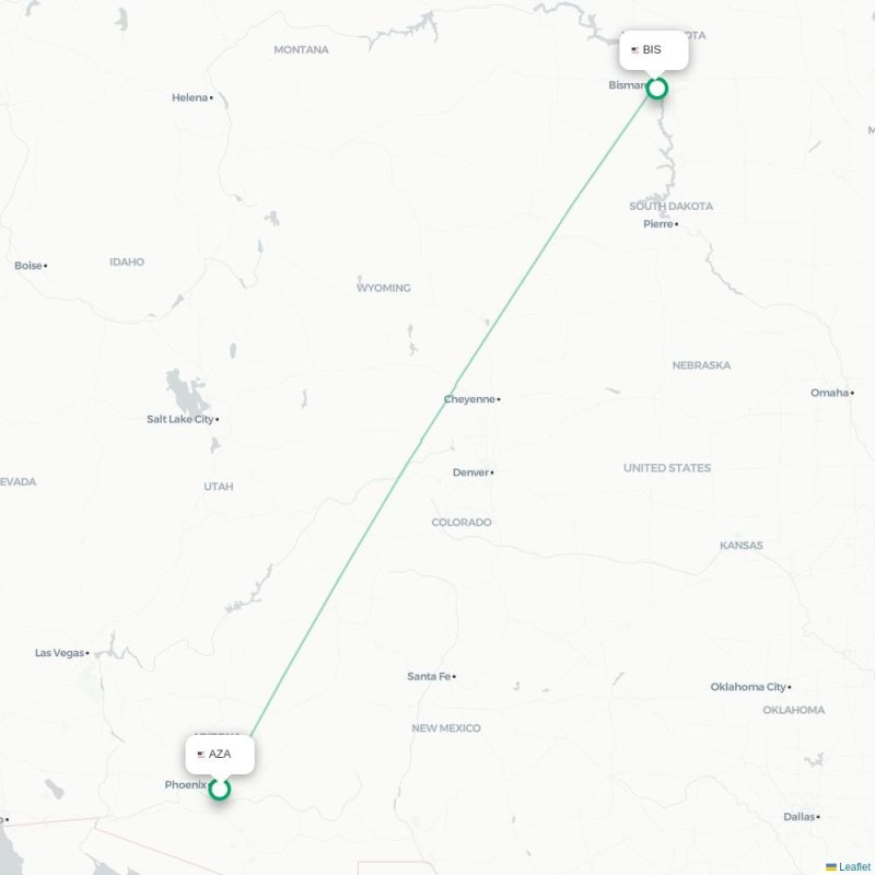 AZA - BIS route map
