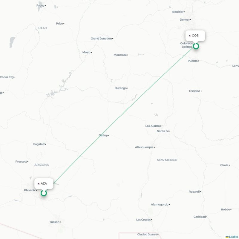 AZA - COS route map