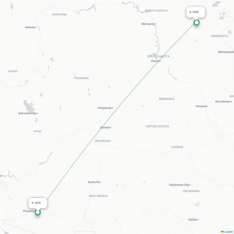 AZA - FAR route map