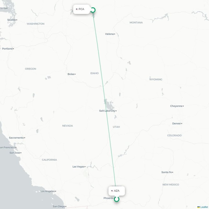 AZA - FCA route map