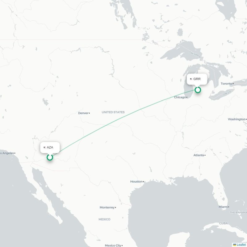 AZA - GRR route map