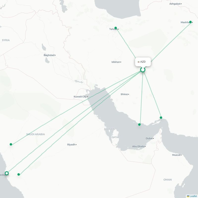 AZD - KIH route map