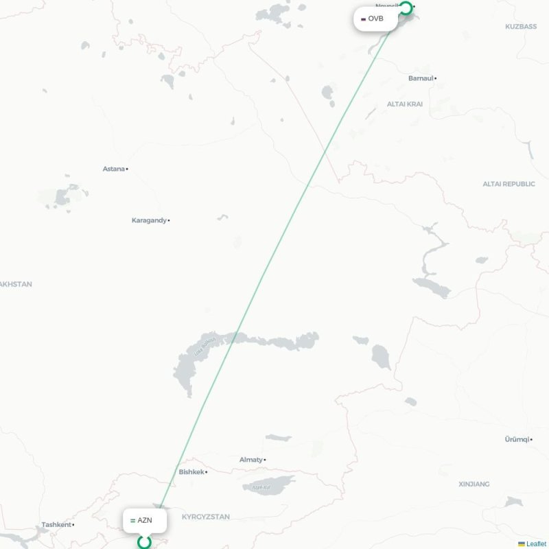 AZN - OVB route map