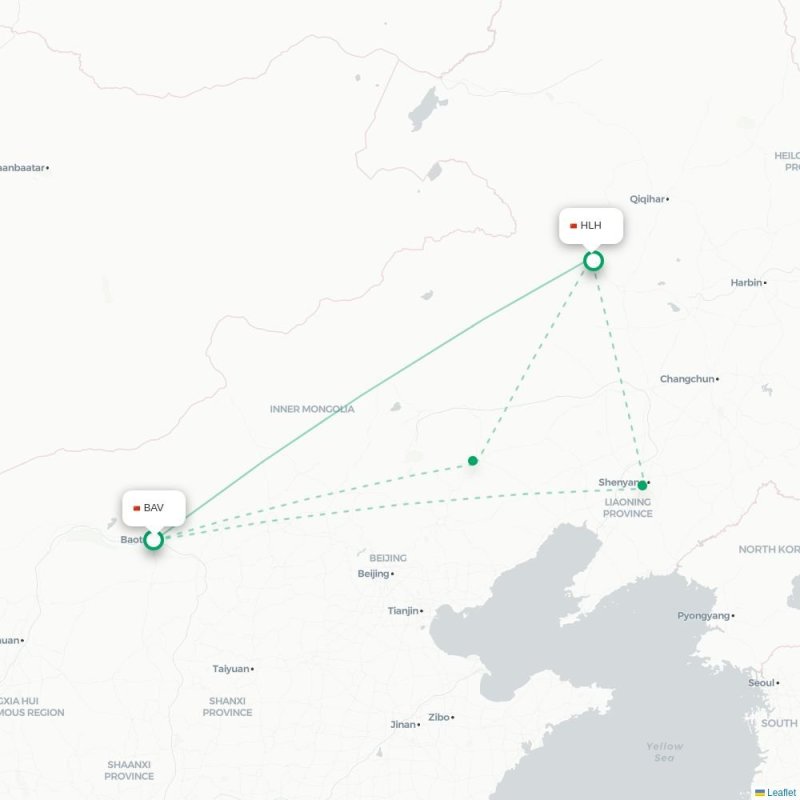 BAV - HLH route map