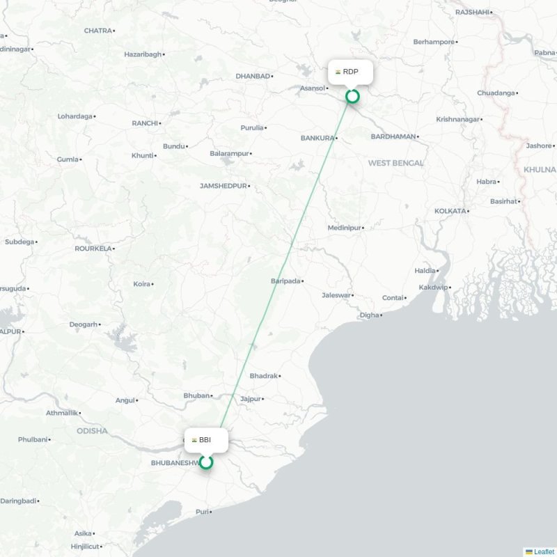 BBI - RDP route map