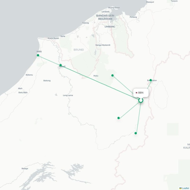 BBN - LBP route map