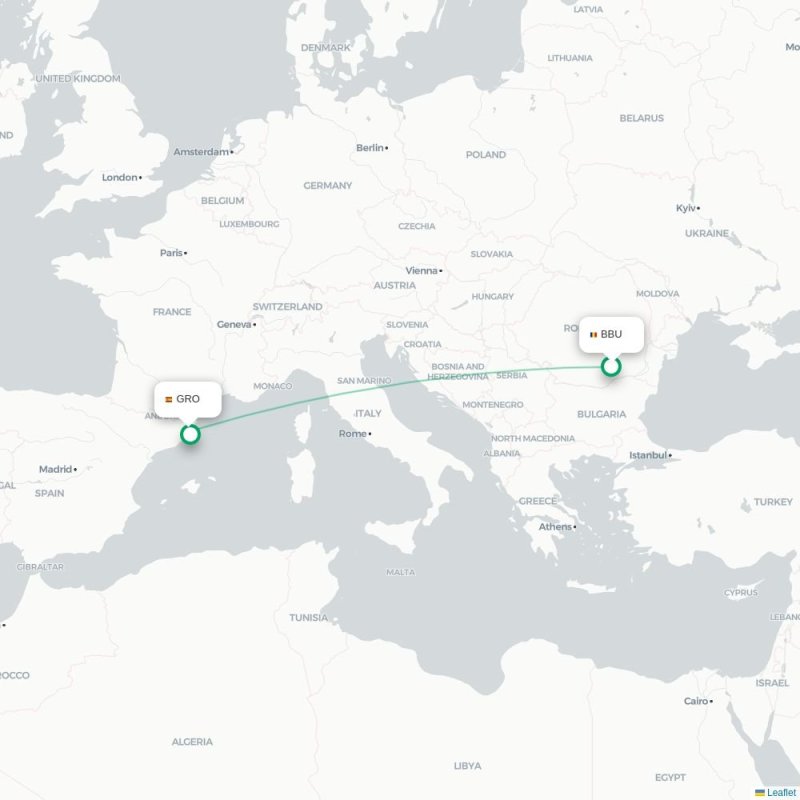 BBU - GRO route map