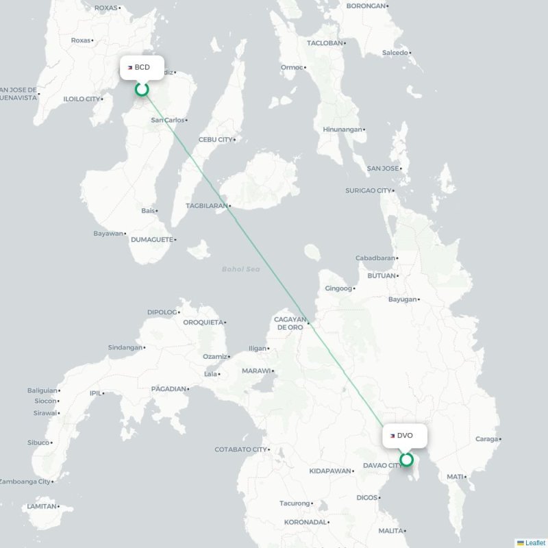 BCD - DVO route map