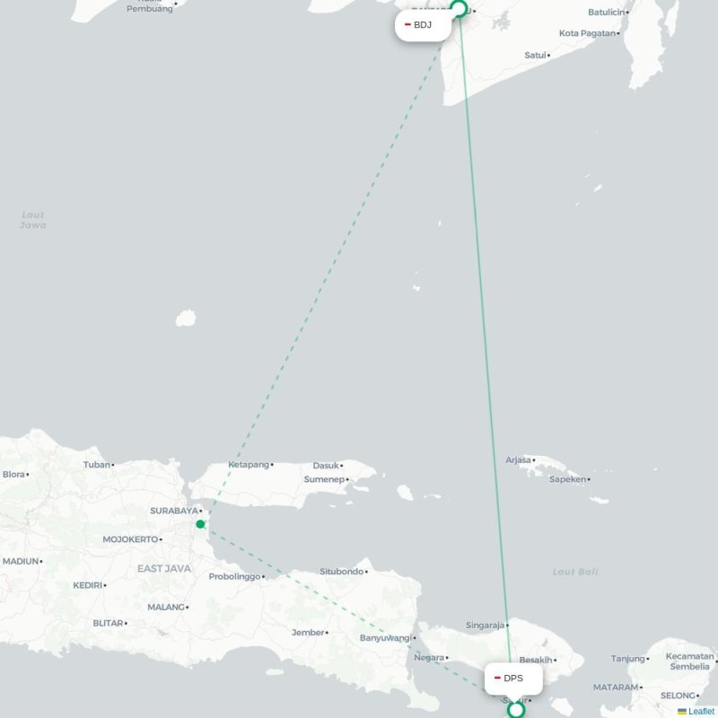 BDJ - DPS route map