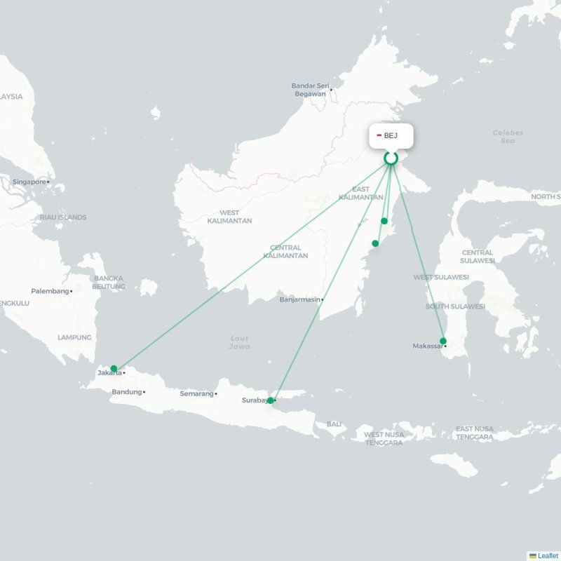 BEJ - SUB route map