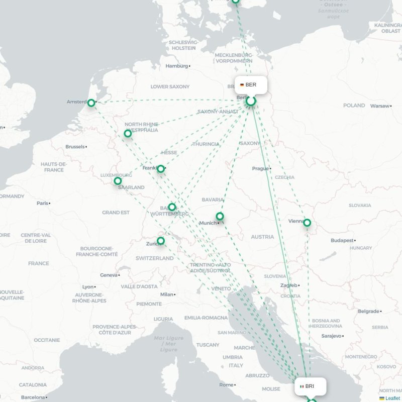 BER - BRI route map