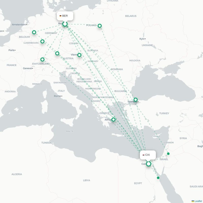 BER - CAI route map