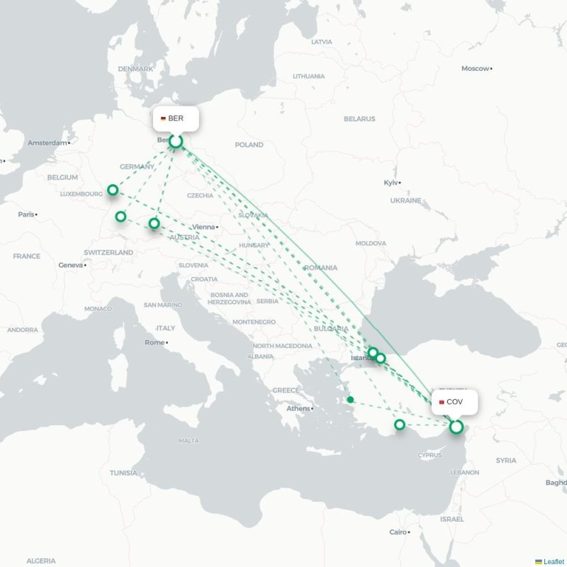 BER - COV route map