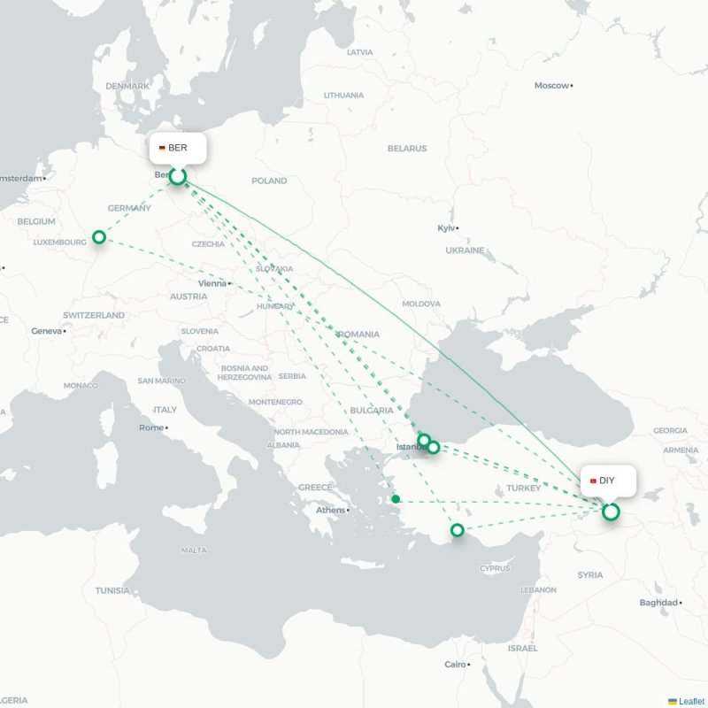 BER - DIY route map