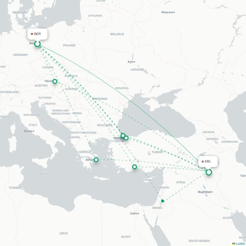 BER - EBL route map