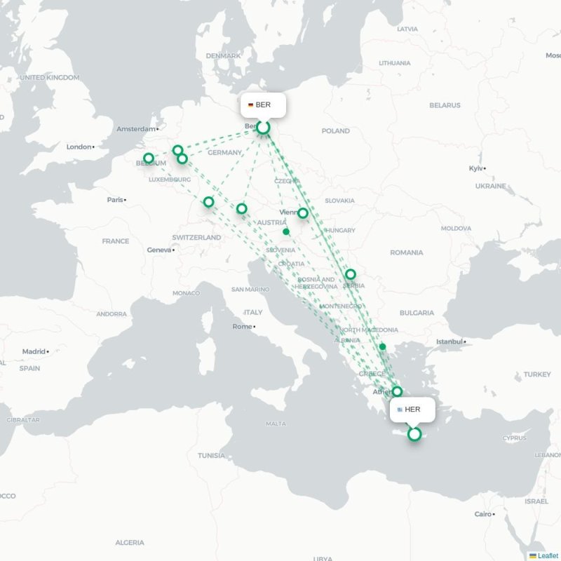 BER - HER route map
