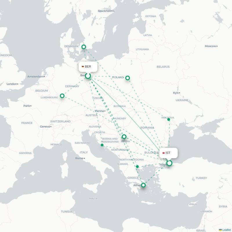 BER - IST route map