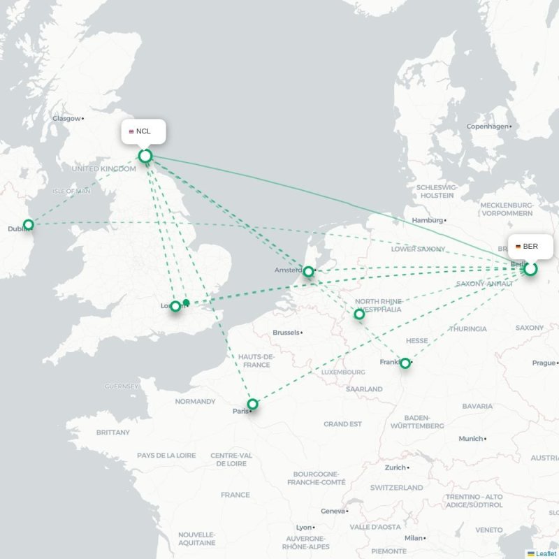 BER - NCL route map