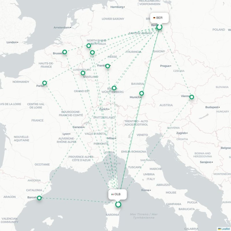 BER - OLB route map