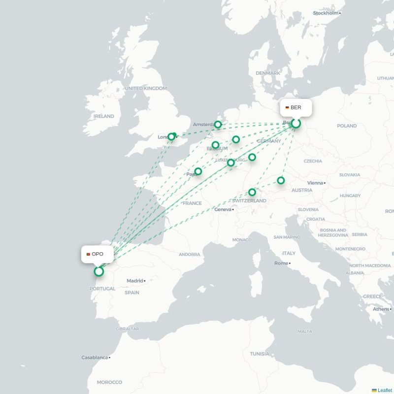 BER - OPO route map