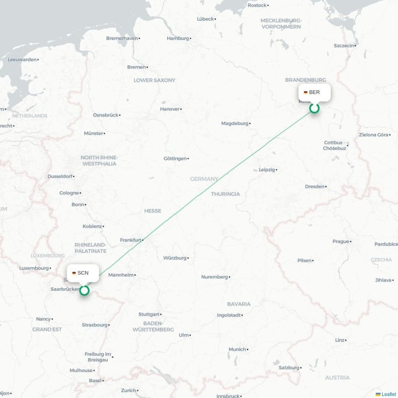 BER - SCN route map