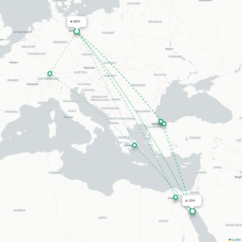 BER - SSH route map