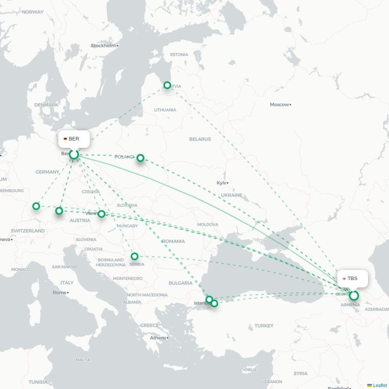 BER - TBS route map