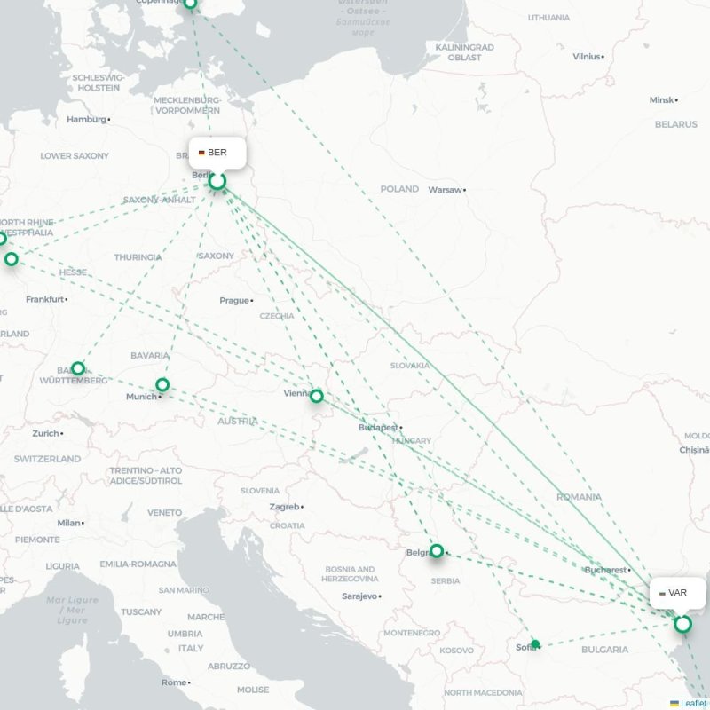 BER - VAR route map