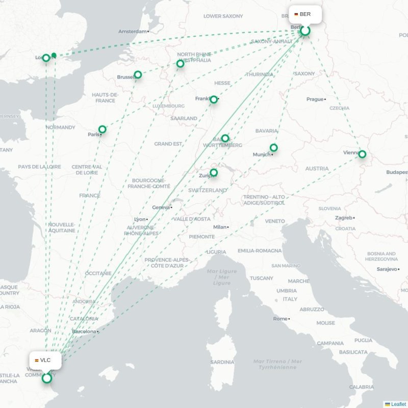 BER - VLC route map