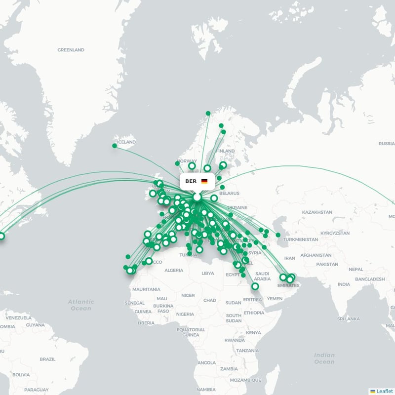 Route map Berlin  BER 