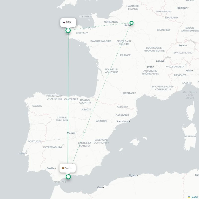 BES - AGP route map