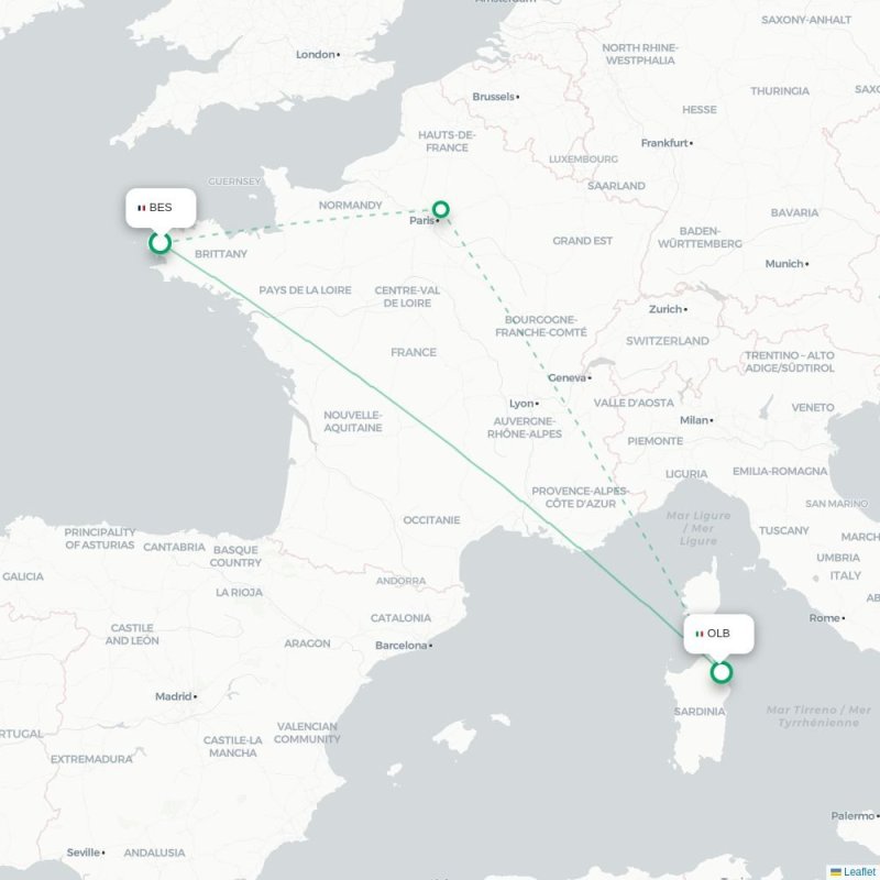 BES - OLB route map